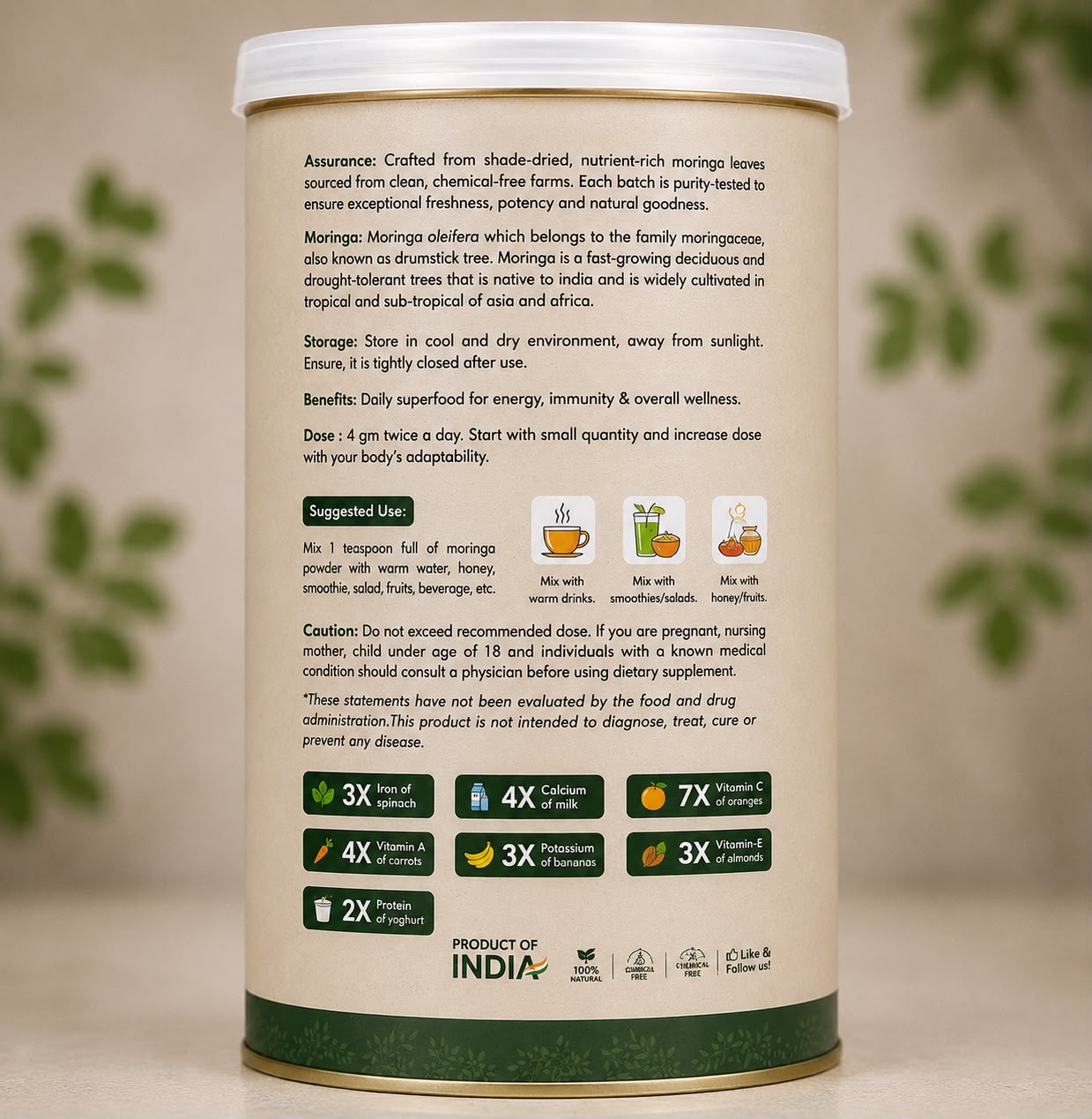 Moringa Leaf Powder (100g)
