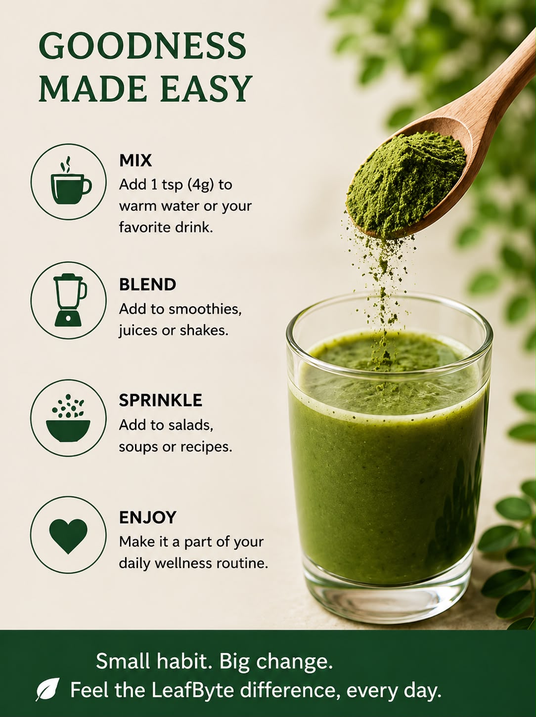 Moringa Leaf Powder (100g)